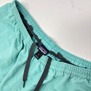 Patagonia Men's Large Baggies Shorts Turquoise 5" Inseam Lined Swim Trunks 57021